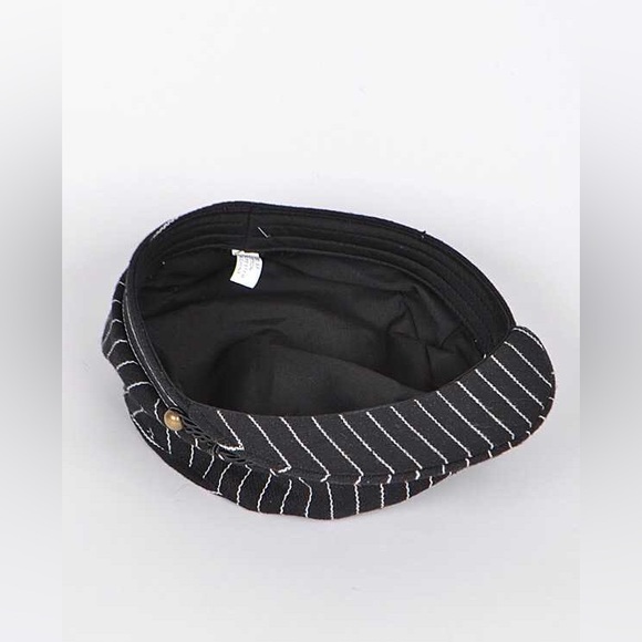 Pin Stripes Newsboy Hat - Picture 3 of 4